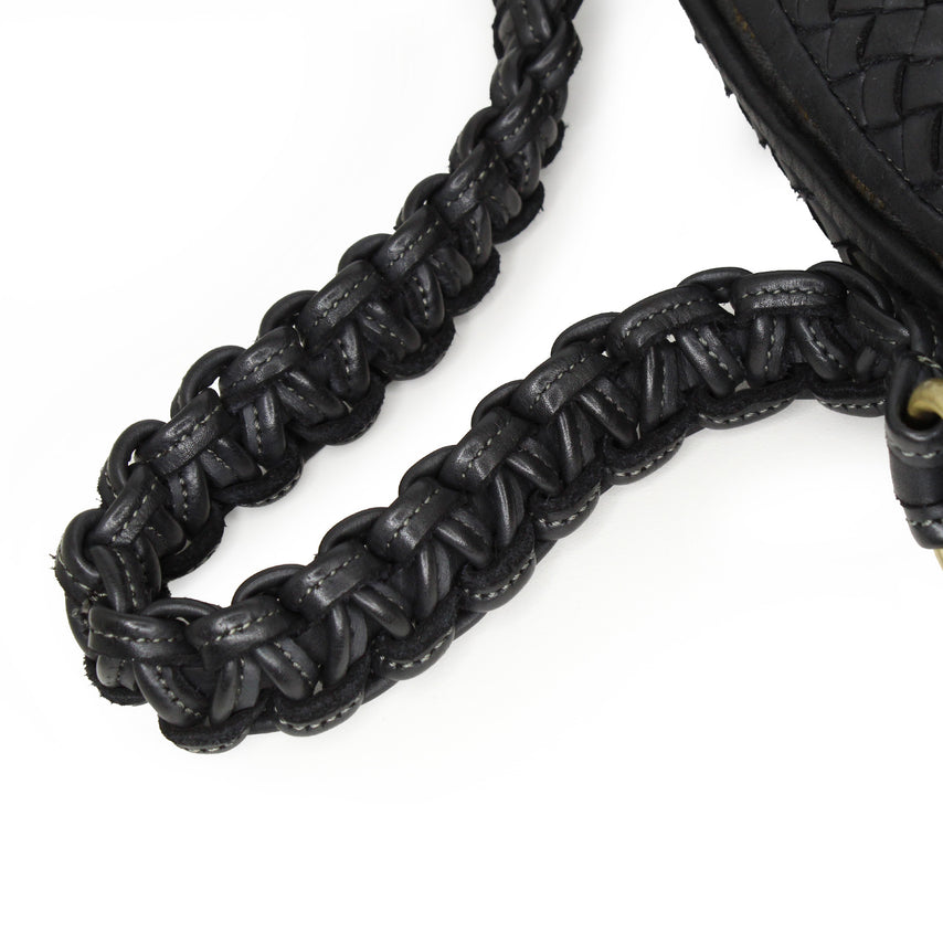 Bethany: Black Weave Leather Bags Sole Bliss Black Weave Leather