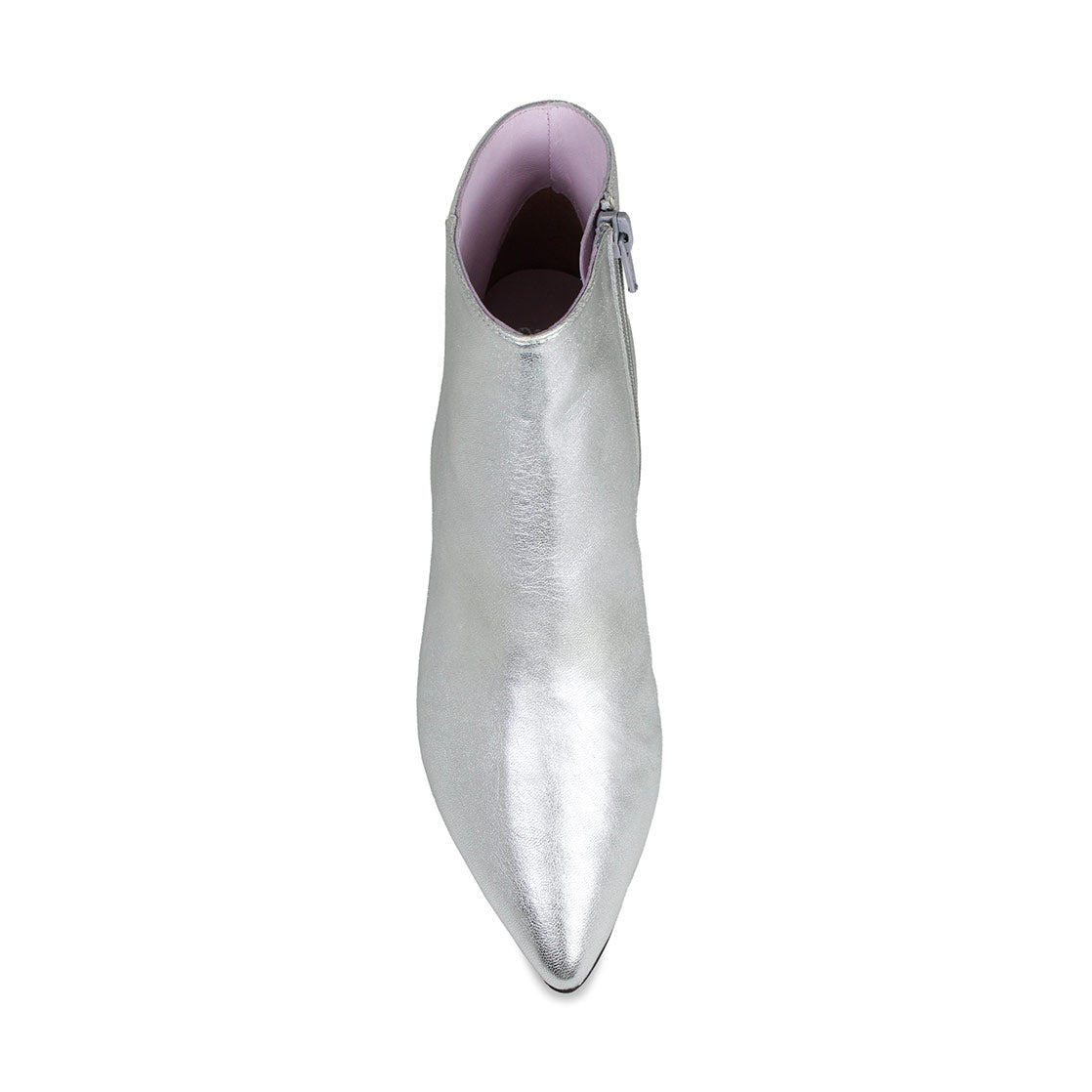Billie: Silver Leather Boots Sole Bliss