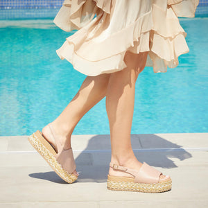 Brandy: Blush Leather Shoes Sole Bliss