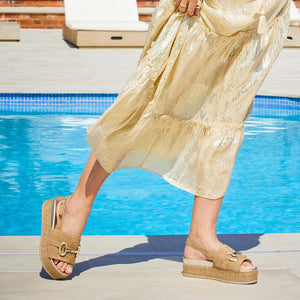 Bree: Camel Suede Shoes Sole Bliss