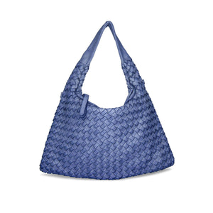 Bronte: Denim Weave Leather Bags Sole Bliss