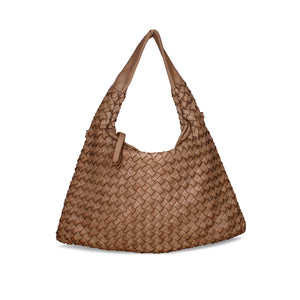 Bronte: Taupe Weave Leather Bags Sole Bliss