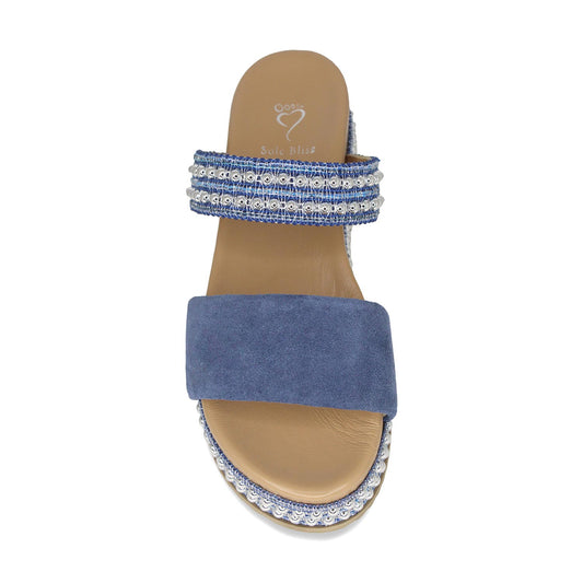 Brooke: Denim Suede Shoes Sole Bliss