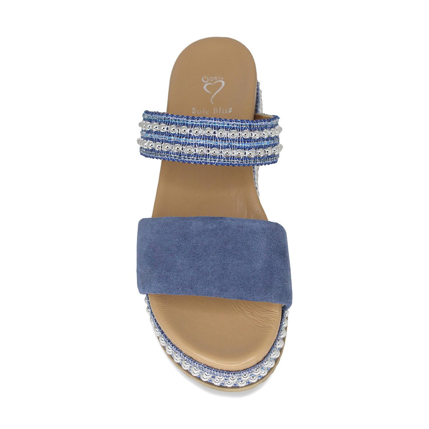 Brooke: Denim Suede Shoes Sole Bliss