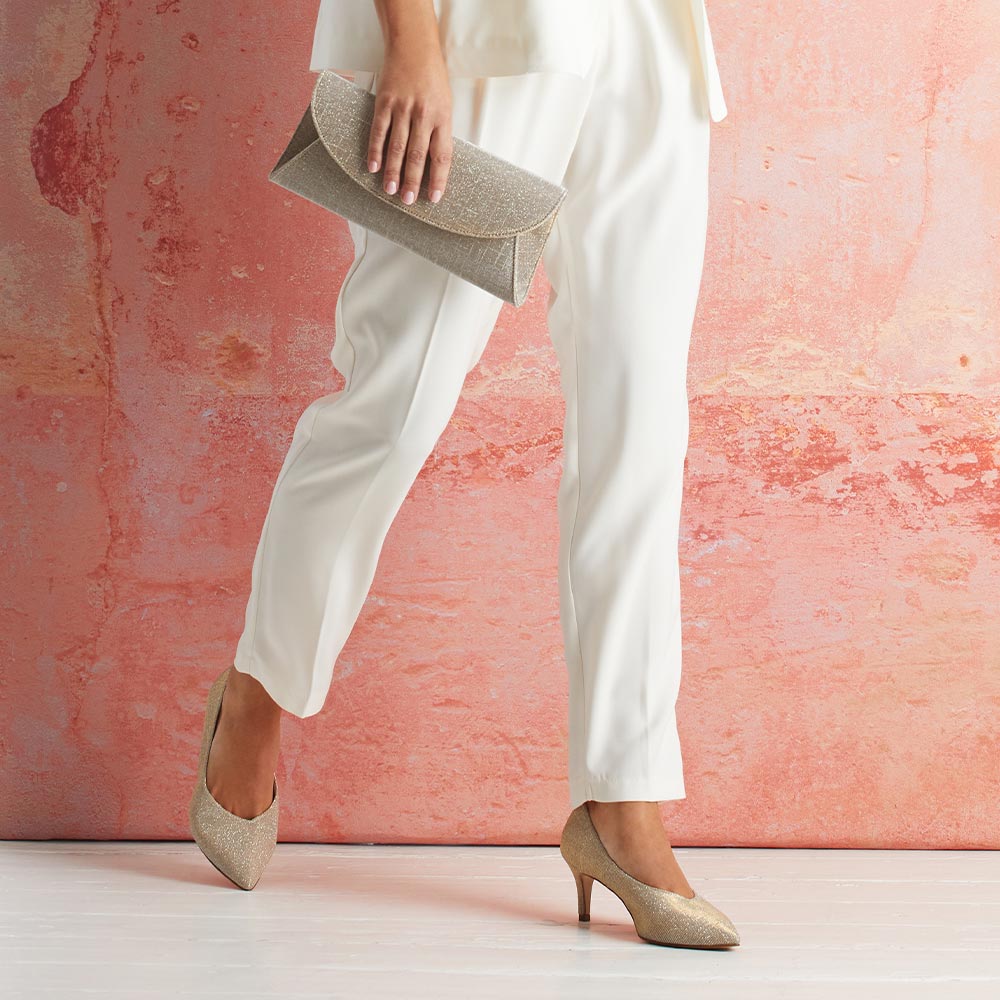 Carmen: Taupe Glitter Shoes Sole Bliss