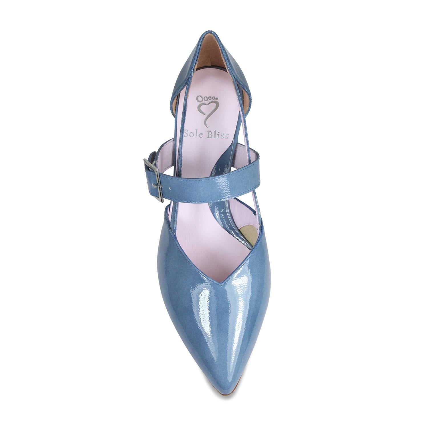 Chloe: Denim Patent Leather Shoes Sole Bliss