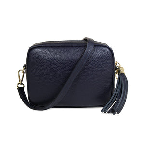 Coco: Navy Leather & Taupe Bags Sole Bliss
