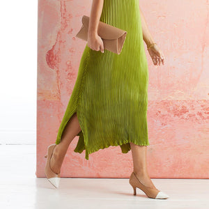 Cora: Nude & Cream Leather Shoes Sole Bliss