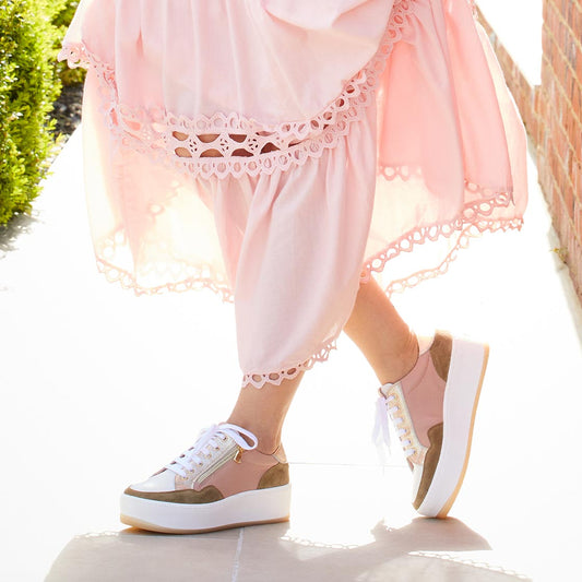 Dandy: Rose Leather & Multi Shoes Sole Bliss