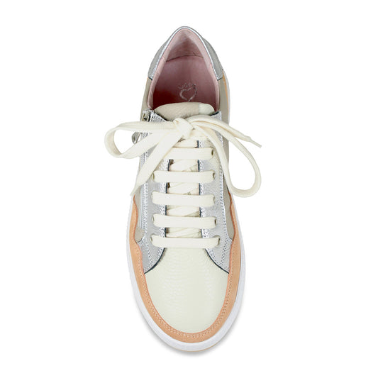 Dandy: Pale Taupe Leather & Multi Shoes Sole Bliss