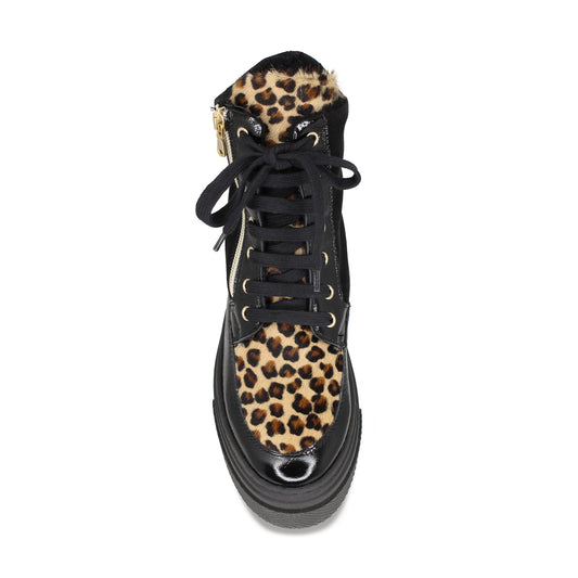 Destiny-Fur: Black Patent, Suede & Luxe Leopard Shoes Sole Bliss