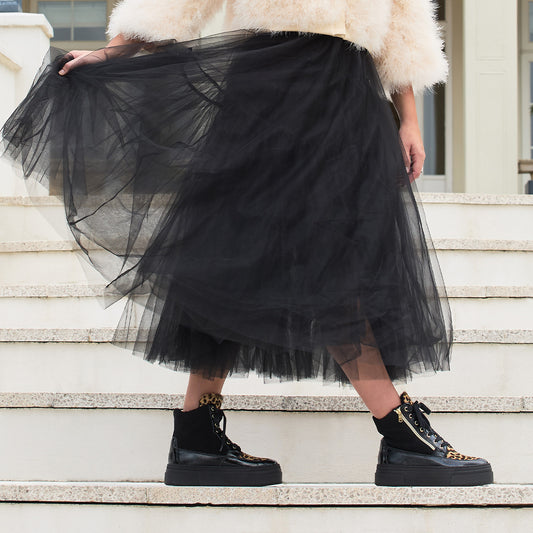 Destiny-Fur: Black Patent, Suede & Luxe Leopard Shoes Sole Bliss