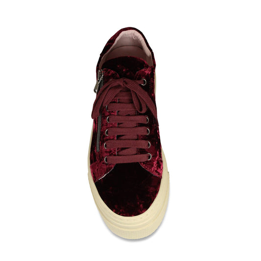 Diva: Luxe Berry Velvet Shoes Sole Bliss