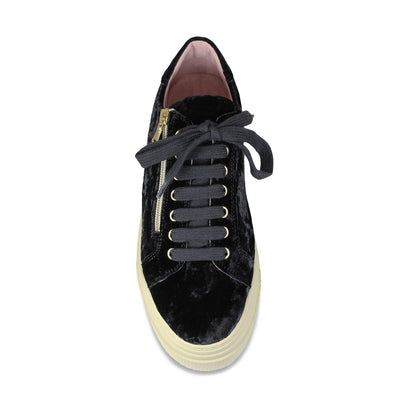 Diva: Luxe Black Velvet Shoes Sole Bliss