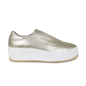 Drama: Gold Leather Shoes Sole Bliss