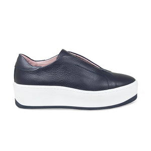 Drama: Navy Leather Shoes Sole Bliss