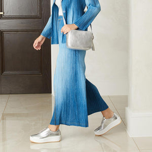 Drama: Silver Leather Shoes Sole Bliss