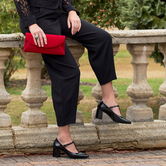 Drew: Black Leather Shoes Sole Bliss