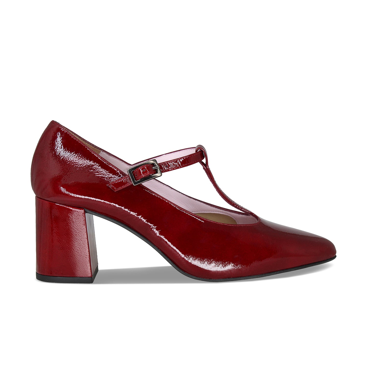 Drew: Bordeau Patent Leather Shoes Sole Bliss