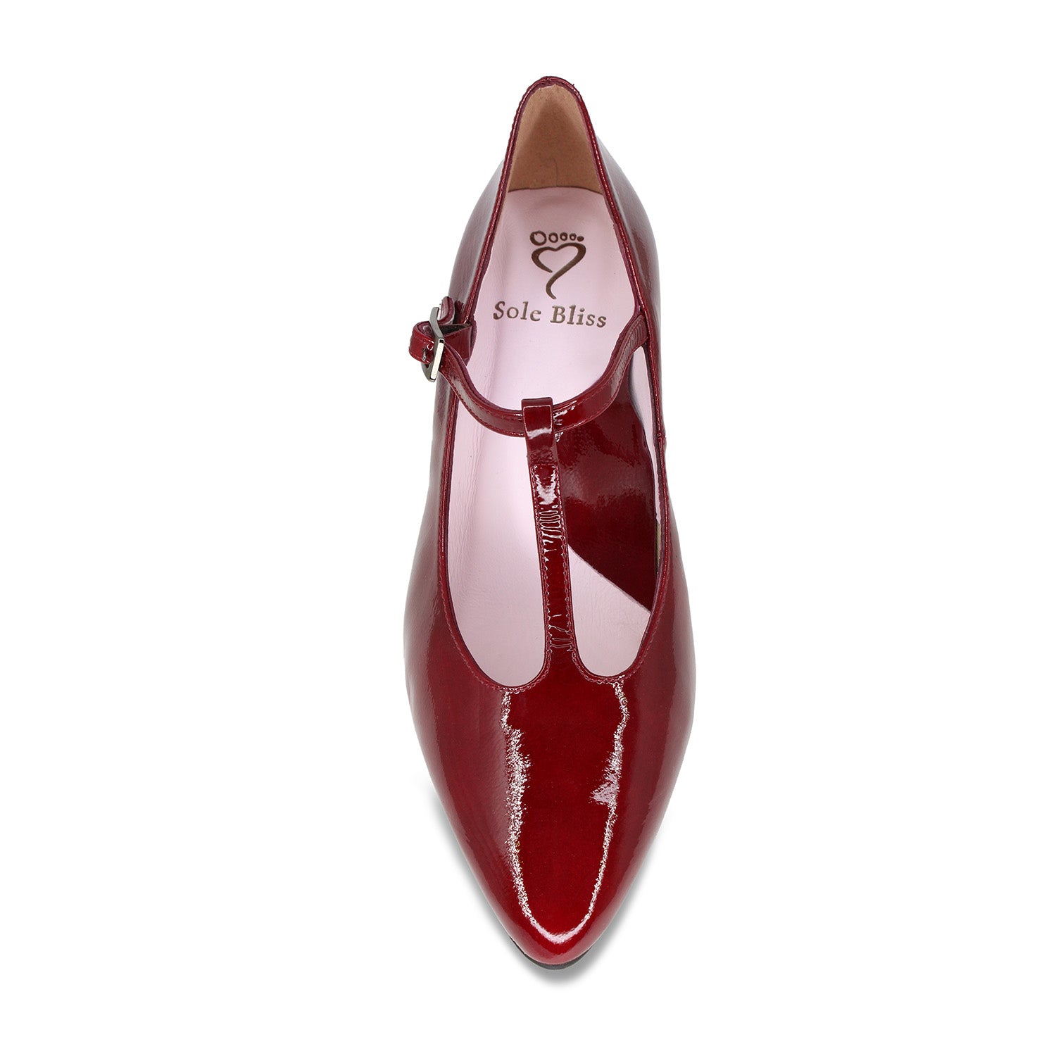 Drew: Bordeau Patent Shoes Sole Bliss