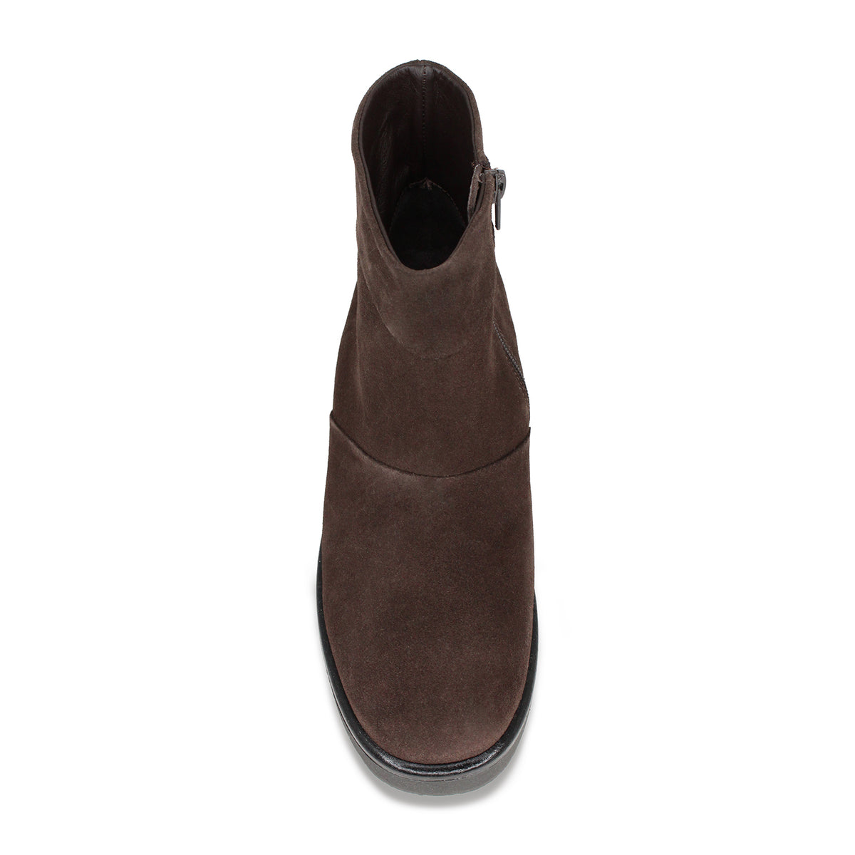 Eleanor: Chocolate Suede Boots Sole Bliss