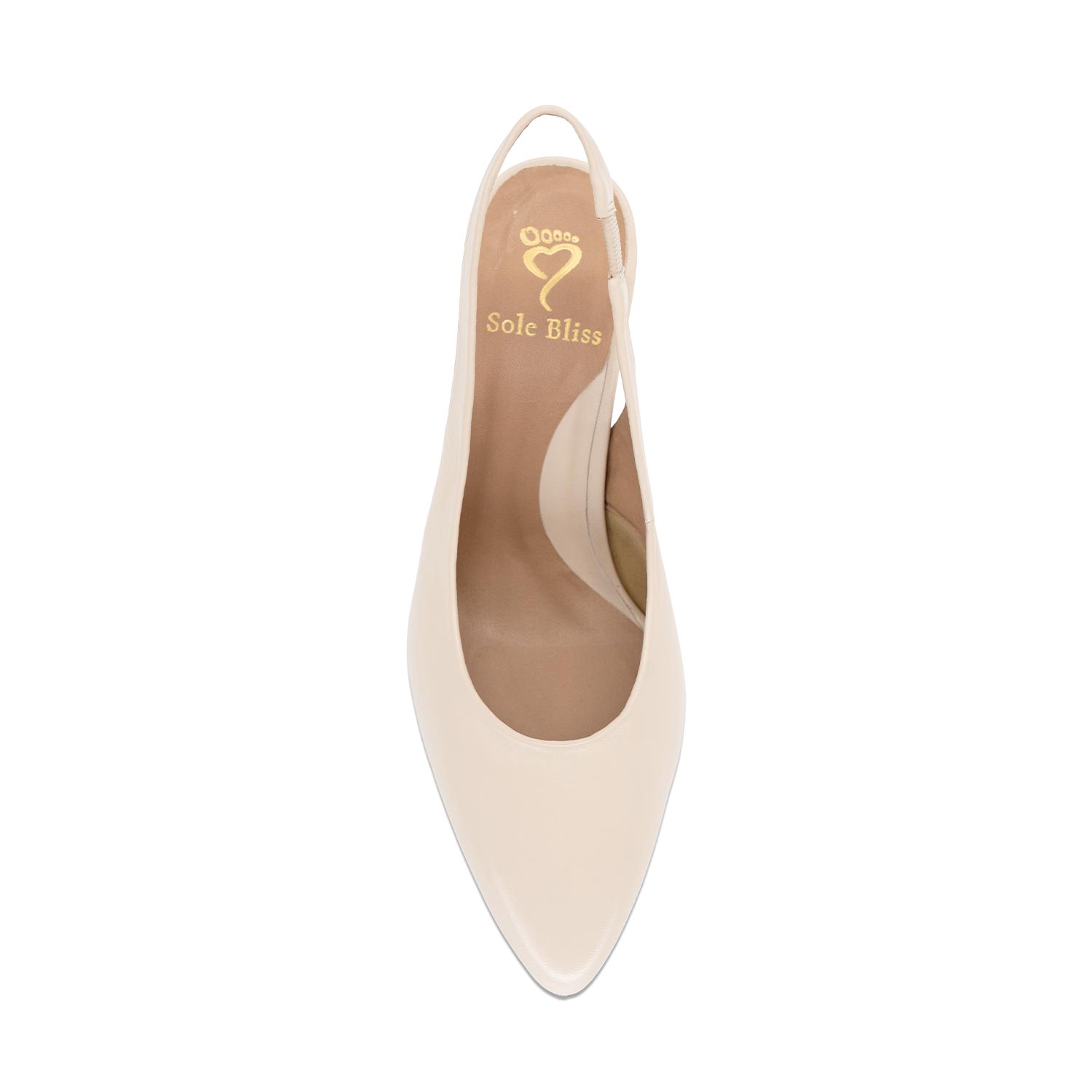 Ella: Cream Leather Shoes Sole Bliss