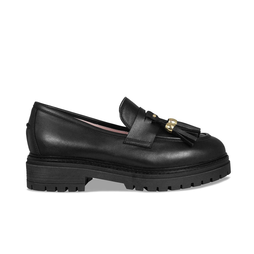 Fame: Black Leather Shoes Sole Bliss
