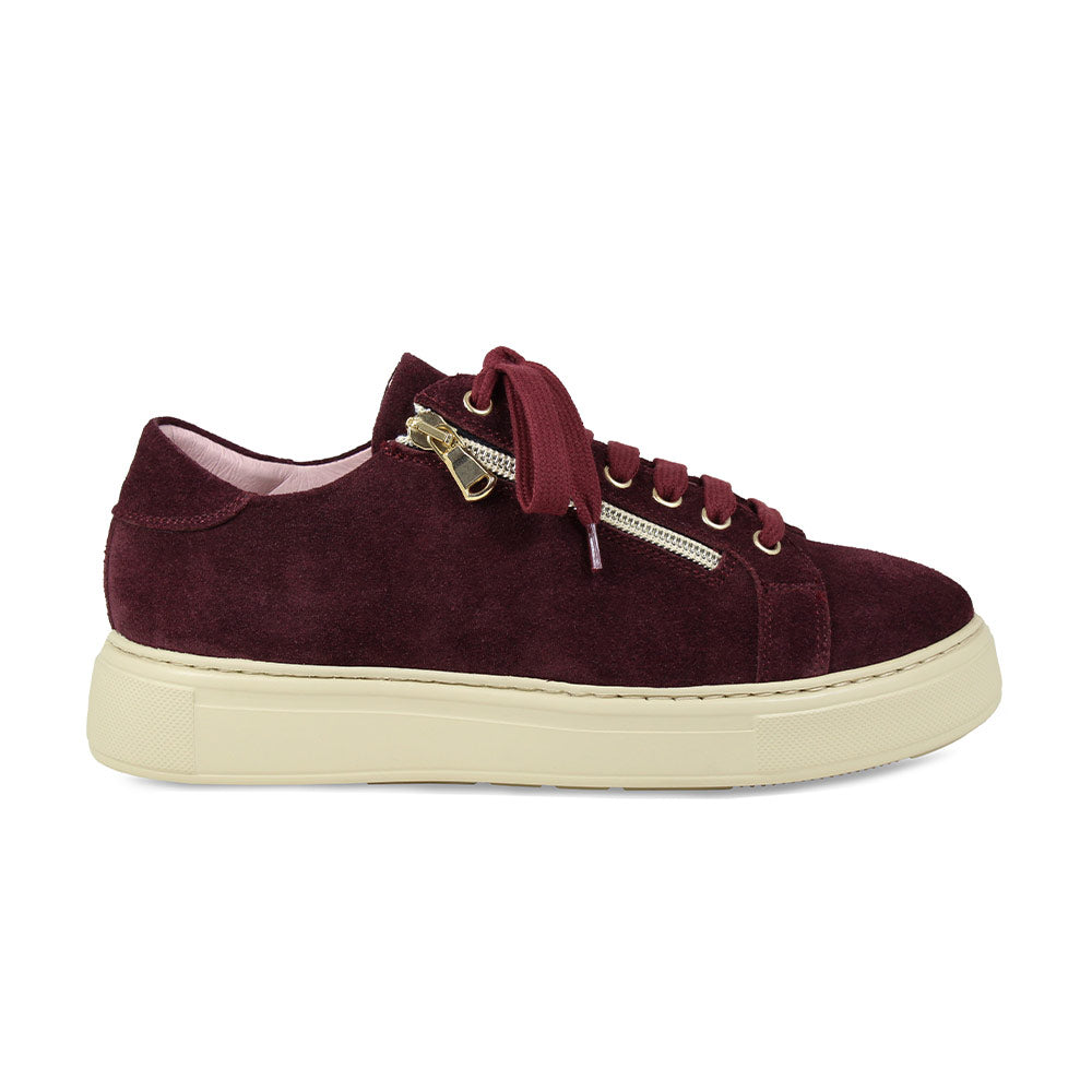 Feather: Bordeau Suede Shoes Sole Bliss