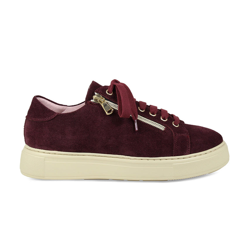 Feather: Bordeau Suede Shoes Sole Bliss