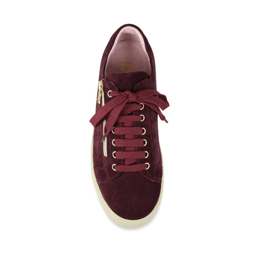 Feather: Bordeau Suede Shoes Sole Bliss