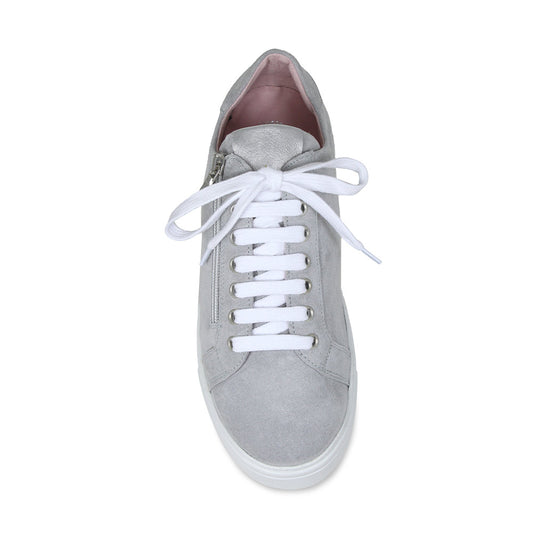 Feather: Pale Grey Suede Shoes Sole Bliss