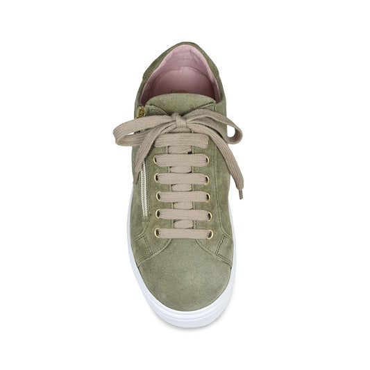 Feather: Khaki Suede Shoes Sole Bliss