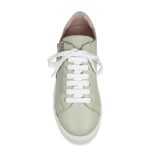 Feather: Mint Green Leather Shoes Sole Bliss