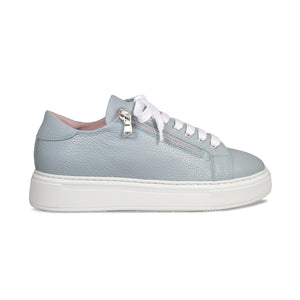 Feather: Pale Blue Leather Shoes Sole Bliss