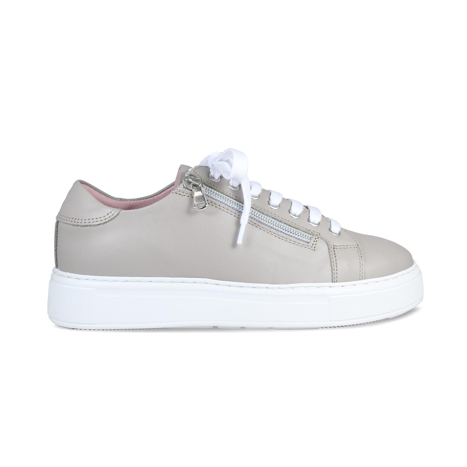 Feather: Taupe Leather Shoes Sole Bliss