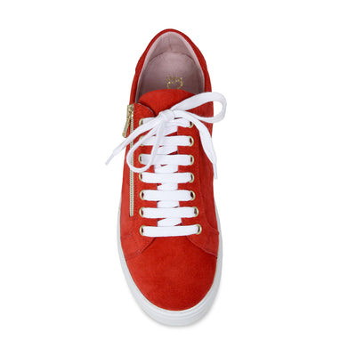 Feather: Red Suede