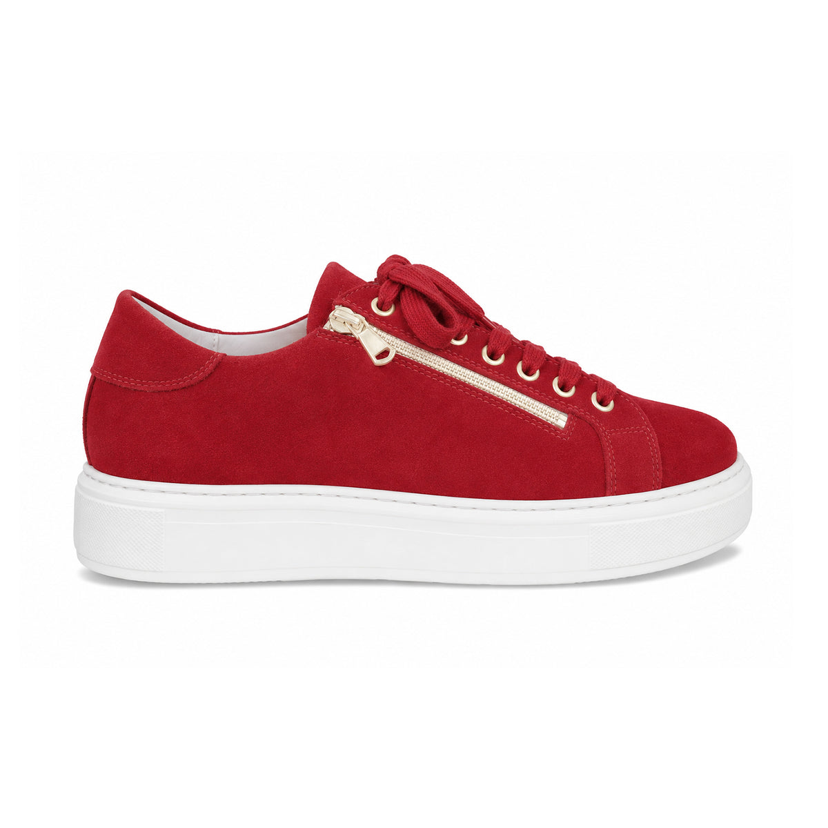 Feather: Red Suede