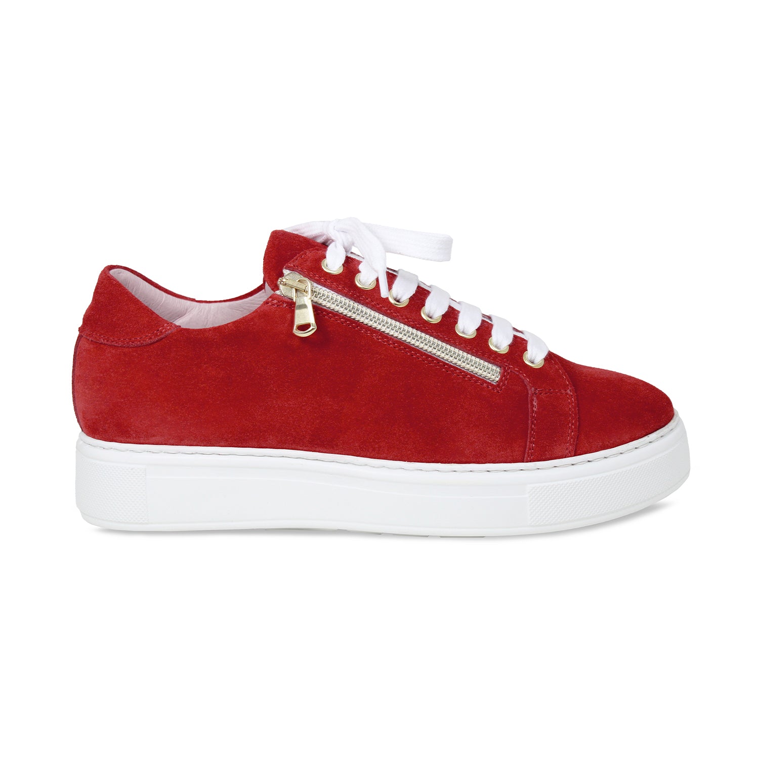 Feather: Red Suede Shoes Sole Bliss