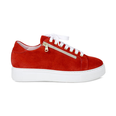 Feather: Red Suede