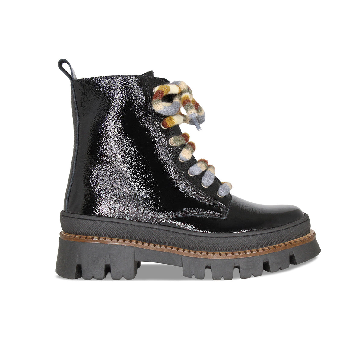 Fjord: Black Patent Boots Sole Bliss