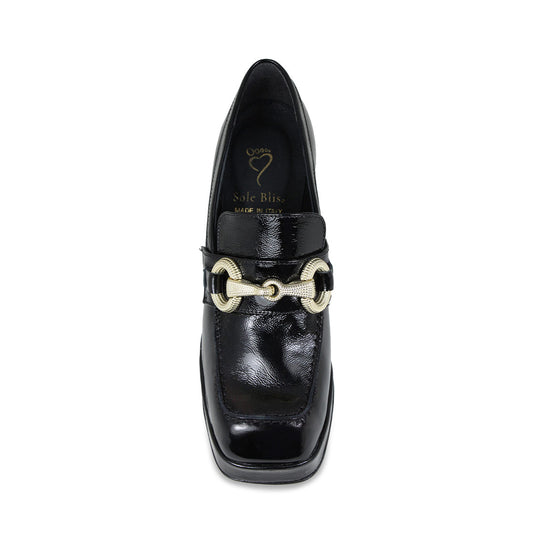 Genevieve: Black Patent Leather Boots Sole Bliss