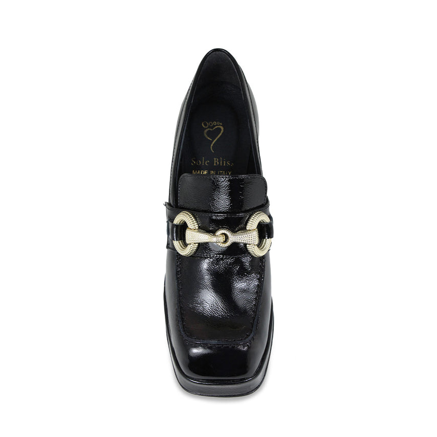 Genevieve: Black Patent Leather Boots Sole Bliss