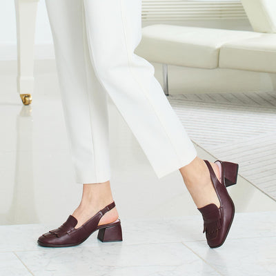 Gigi: Chocolate Leather Shoes Sole Bliss