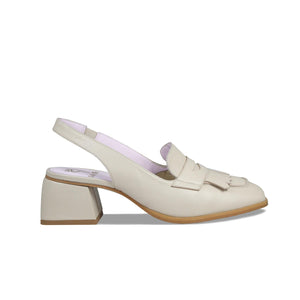 Gigi: Cream Leather Shoes Sole Bliss