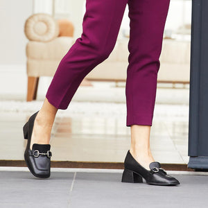 Giselle: Black Leather Shoes Sole Bliss