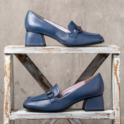 Giselle: Denim Leather Shoes Sole Bliss