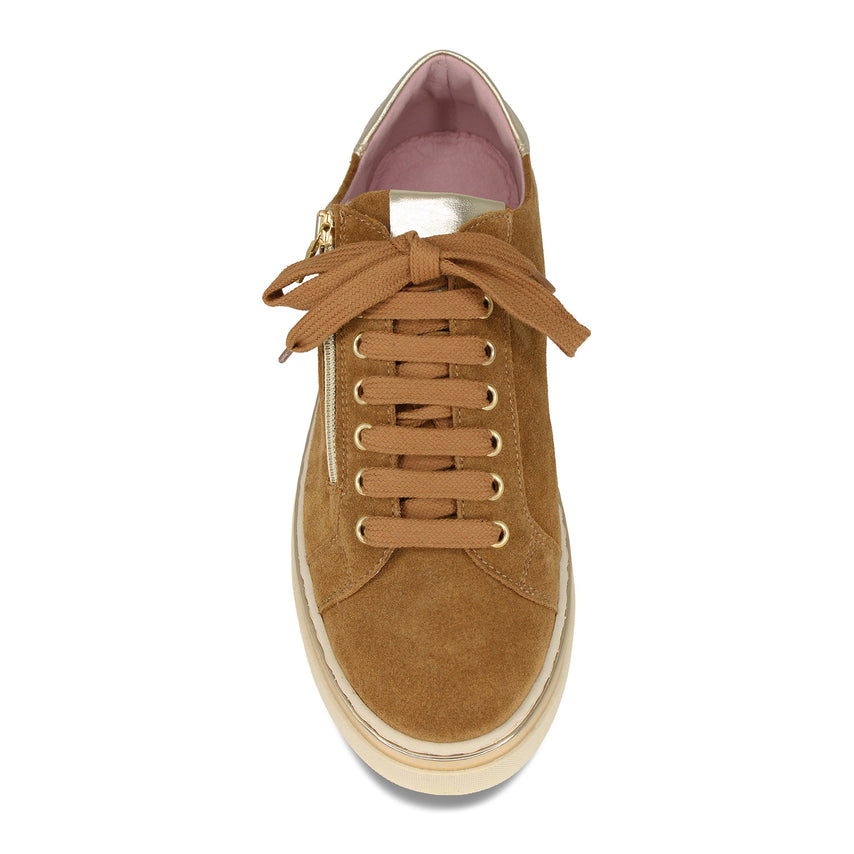 Glee: Tan Suede Shoes Sole Bliss