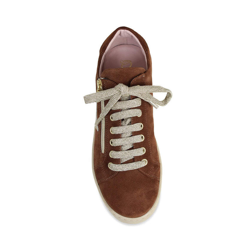 Hampton Star: Chestnut Suede & Gold Shoes Sole Bliss