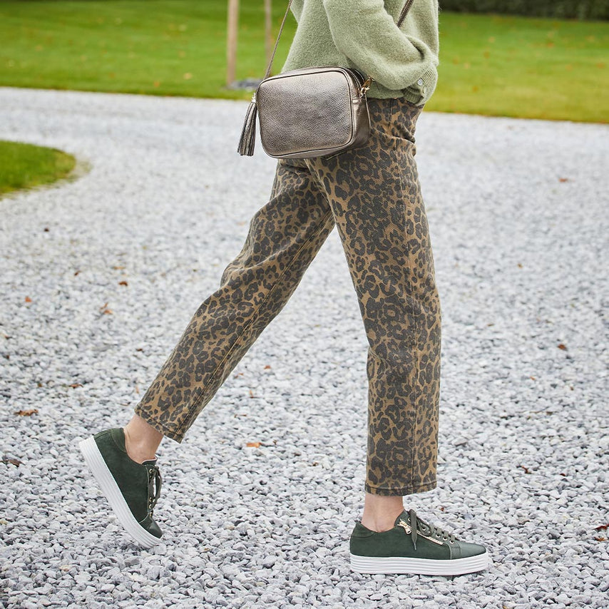 Hero: Forest Green Leather & Suede Shoes Sole Bliss
