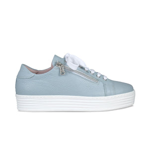 Hero: Pale Blue Leather Shoes Sole Bliss